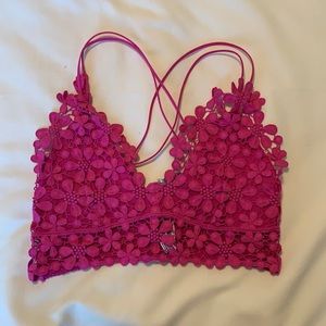 Free People Floral Crop Top